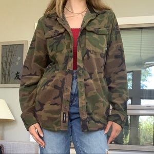 Vans fleece button up